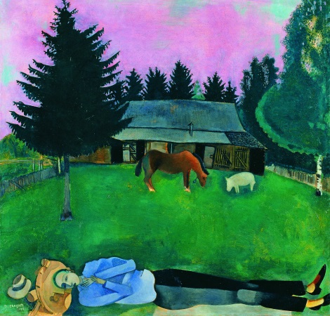 chagall poeta-giacente
